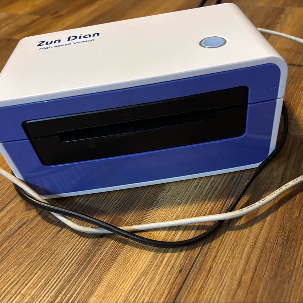 High-Speed 4x6 package Label Printer - White and Blue - Picture 2 of 3